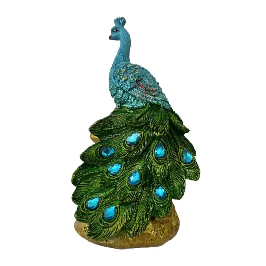 1 Piece of Artistic Peacock Resin Craft Sculpture