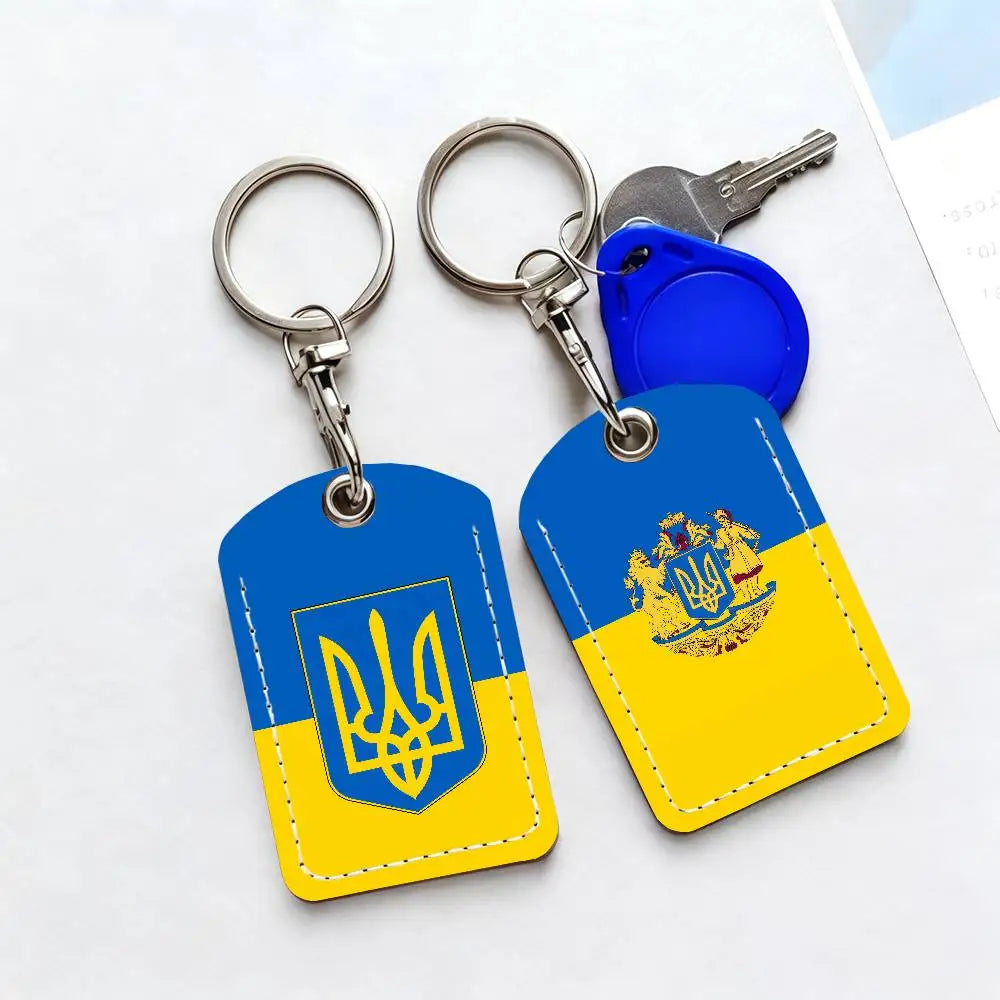 Ukraine Flag Keychain