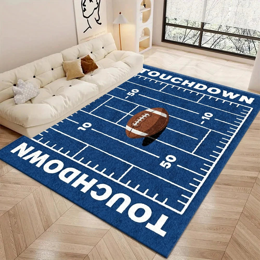 American Football Field Area Rug