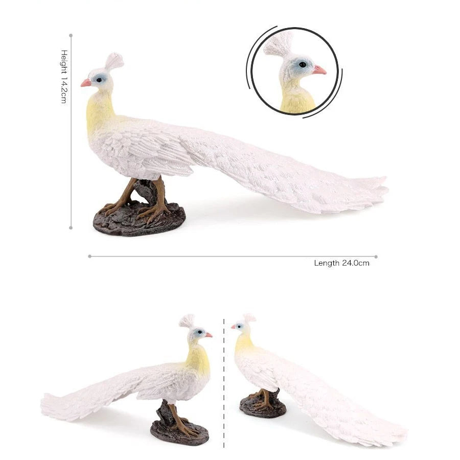 Plastic Farm Life Peacock Toy Figure