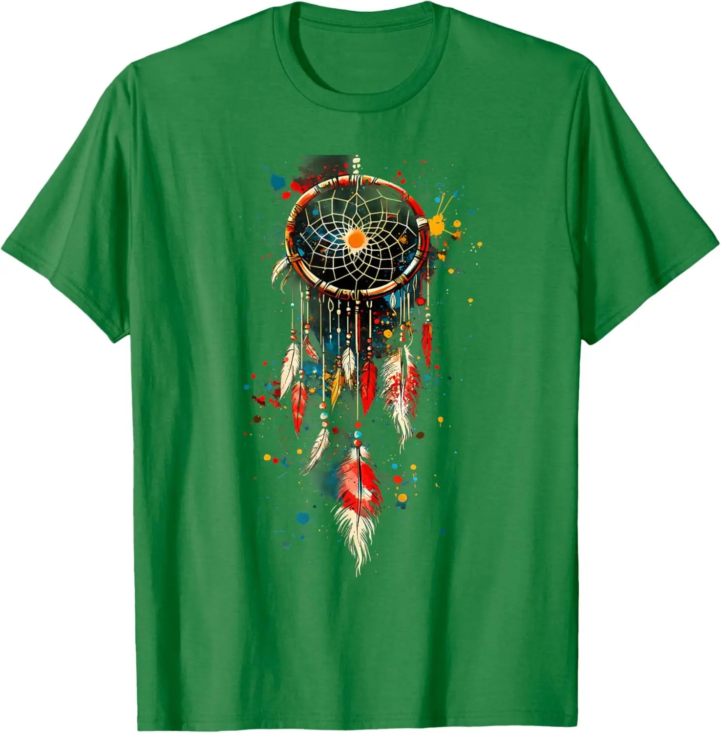 Native American Indian Tribe Dreamcatcher Artwork T-Shirt