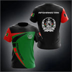 Summer Customized Afghanistan Flag Graphic T-shirts
