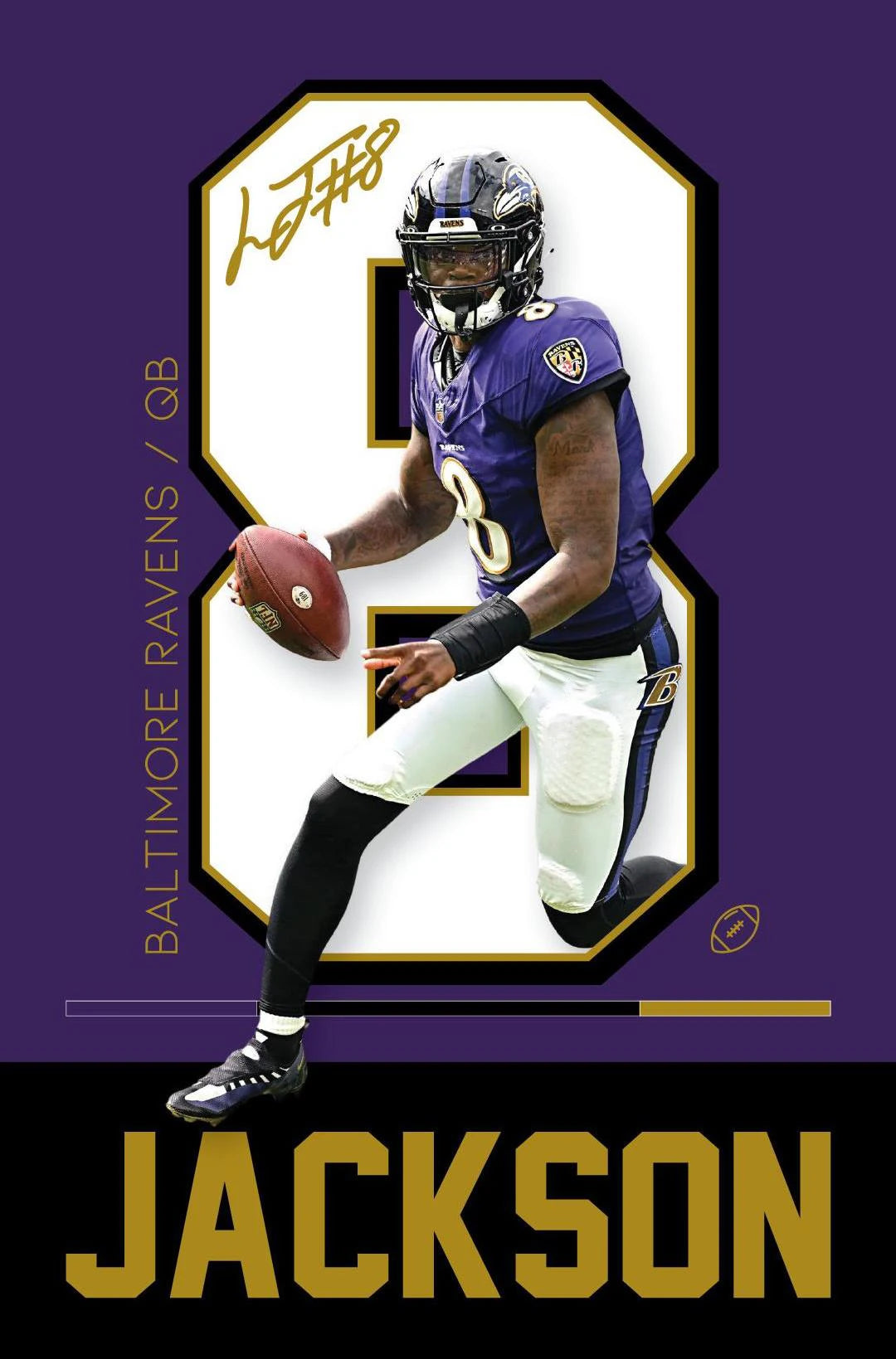 Famous Sports American Football Poster  NFL stars