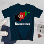 Men Afghan Country Map Tshirt