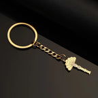 Stainless Steel Yezidi Peacock & Lalish Keychain