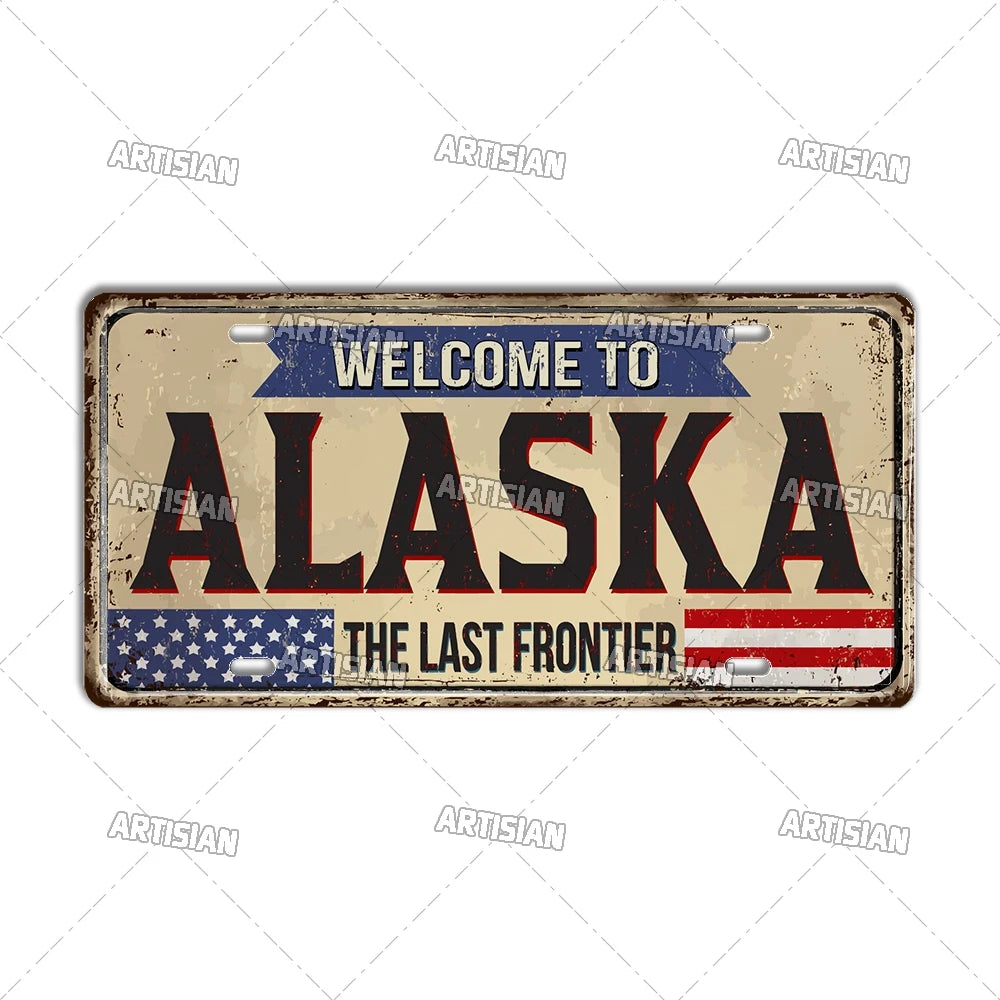 USA Landmark License Plate