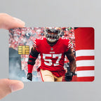 San Francisco 4-49ers NFLS Anti-Scratch Card Sticker