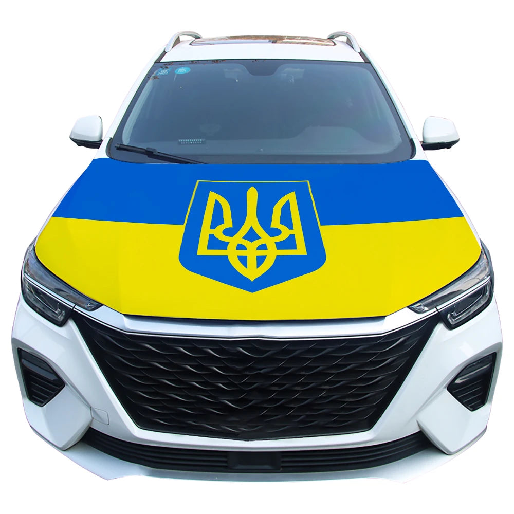 National Ukraine Flag Car Engine Hood Cover