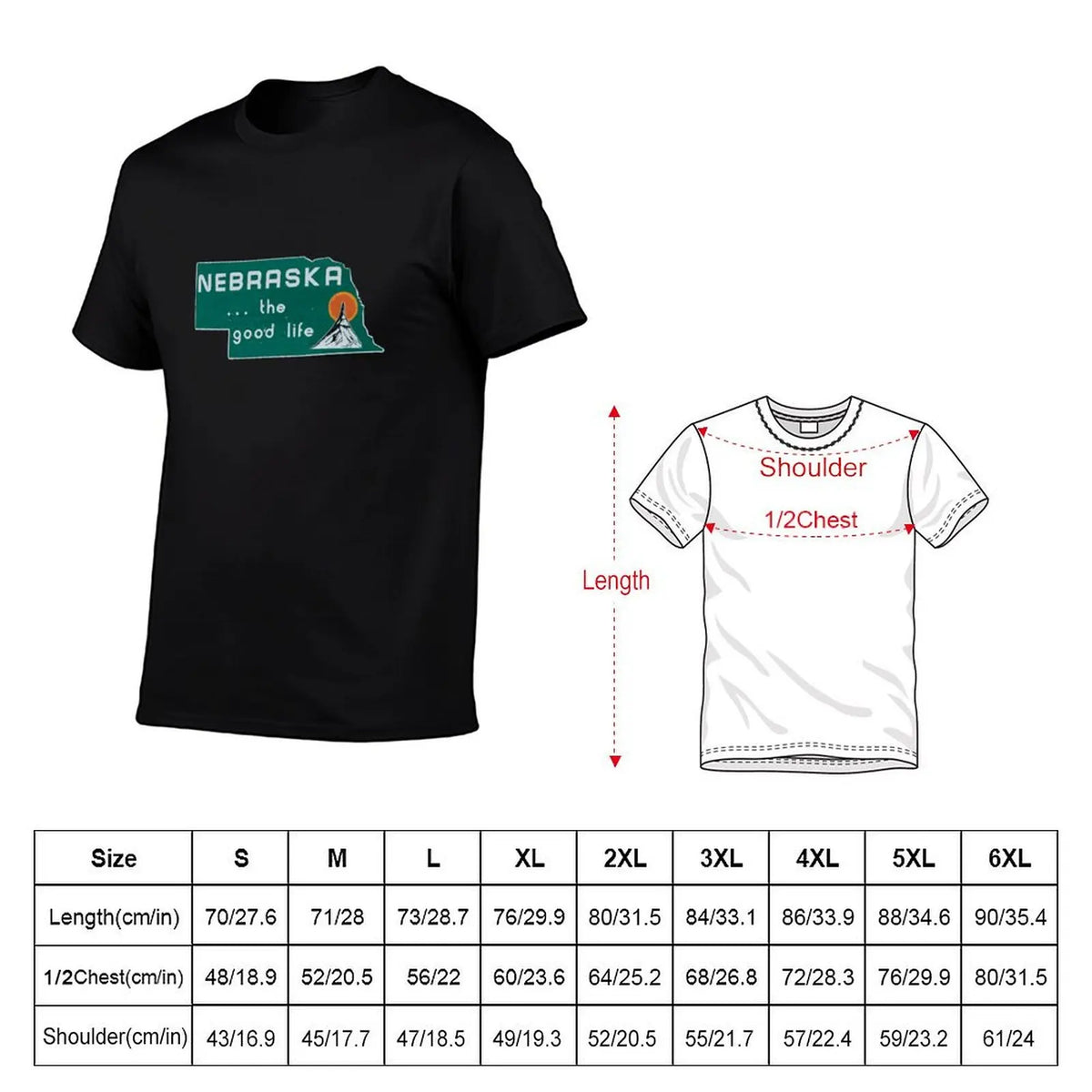 Nebraska sign - T-Shirt
