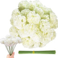50Pcs Marigold Artificial Flowers for Day of The Dead, Diwali & Halloween Decor
