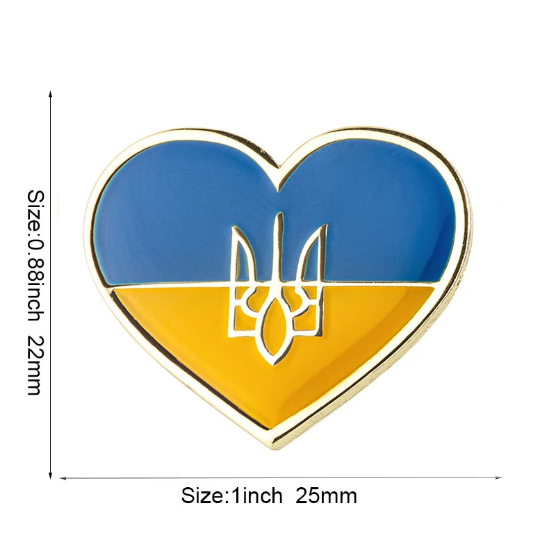 Ukraine Flag Laple Pin Badge