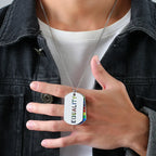 Stainless Steel LGBT Gay Lesbian Love Pride Necklaces