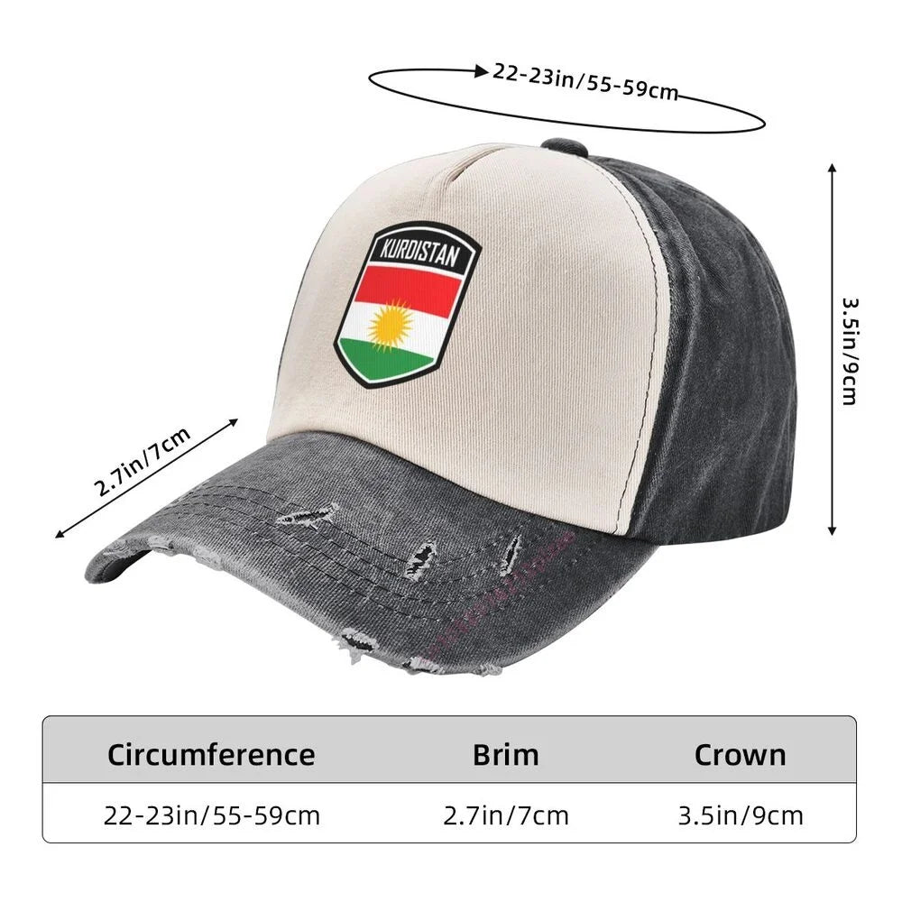 Kurdistan Baseball Cap Unisex Soft Adjustable