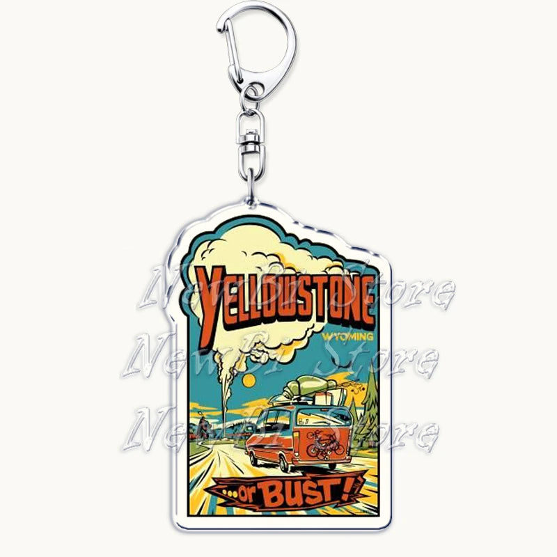 US Travel Keychain