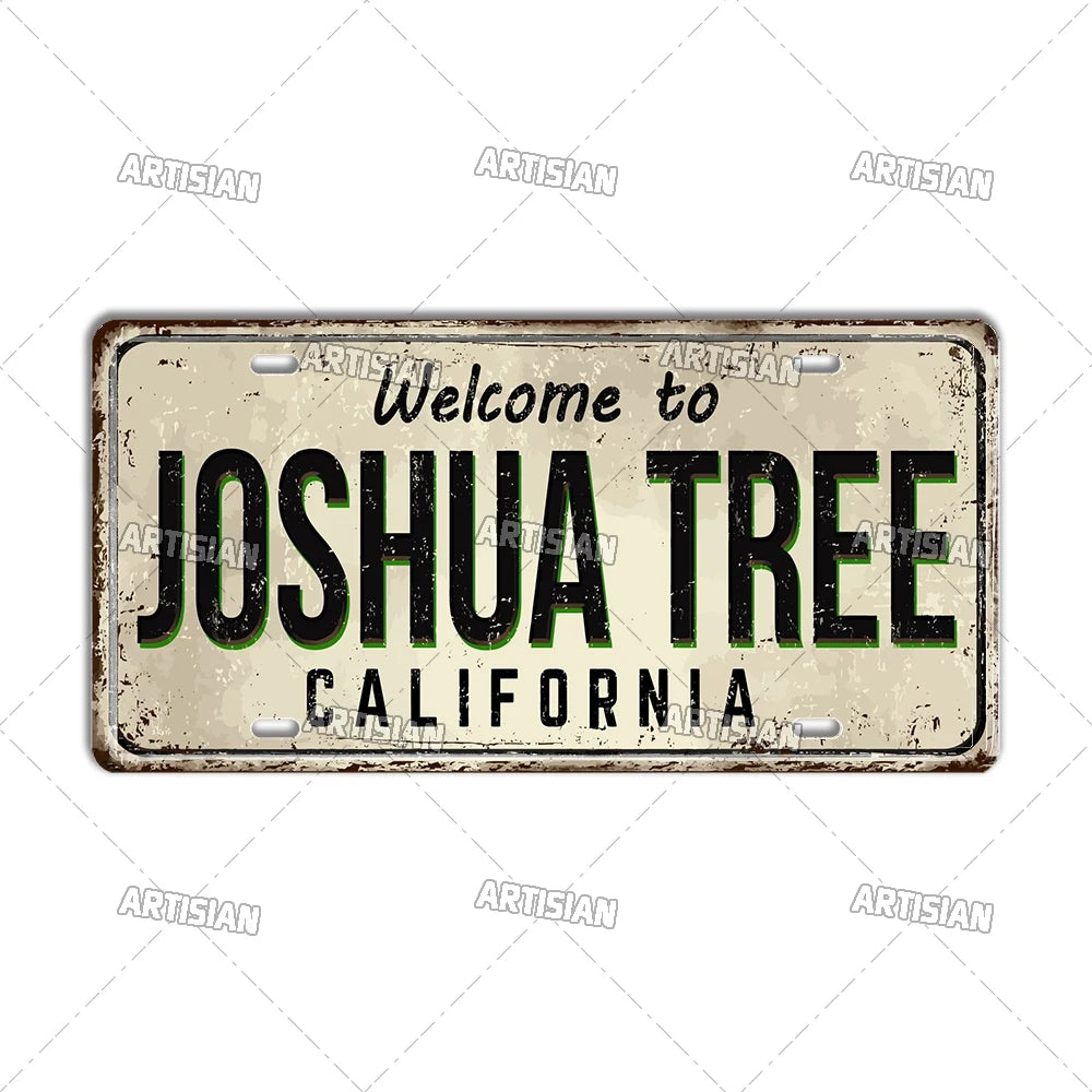Welcome To USA City Car Plate