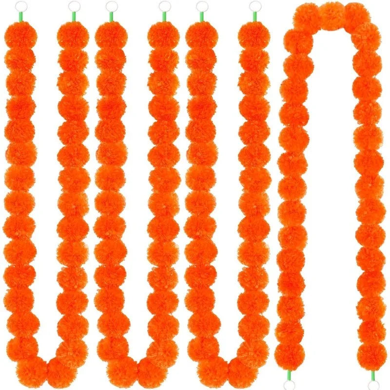 Artificial Marigold Flowers Day of The Dead, and Diwali Home Decor