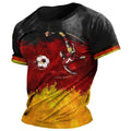 Germany National Flag Print Men's T Shirt