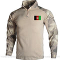 Afghan Flag Design Men's Long Sleeve Combat Uniform