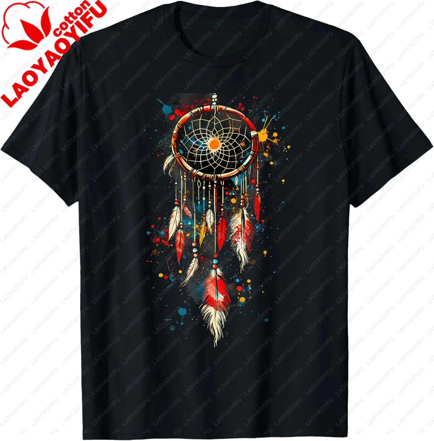 Native American Indian Tribe Dreamcatcher Artwork T-Shirt