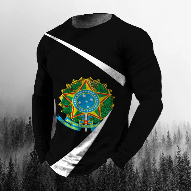 Brazil Flag 3D Print Tee
