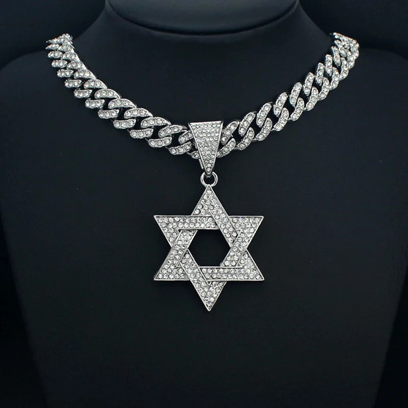 Fashion Star of David Pendant Necklace