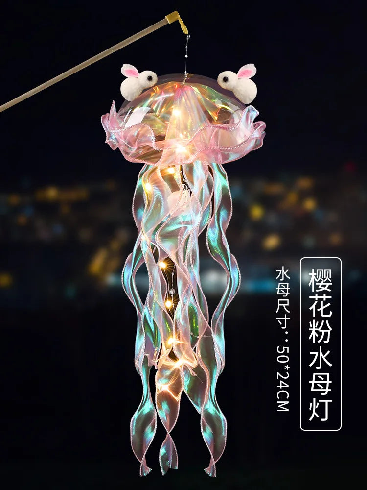 1Pcs Jellyfish Lamp Portable Flower Home Decoration