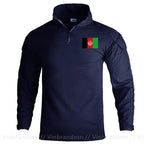 Afghan Flag Design Men's Long Sleeve Combat Uniform