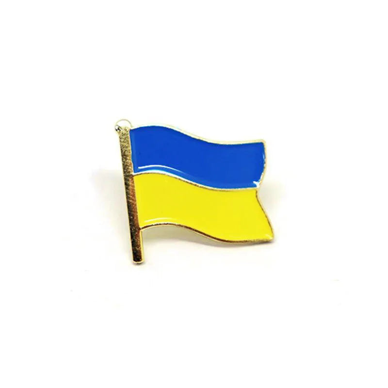 Ukraine Flag Brooch Coat of