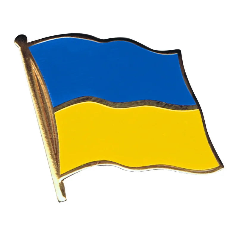 Ukraine Flag Brooch Coat of