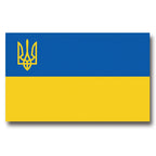 Polyester Ukraine Flag, 100D, 3x5 FT, Ukraine People's Republic Flag