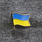 Ukraine Flag Brooch Coat of